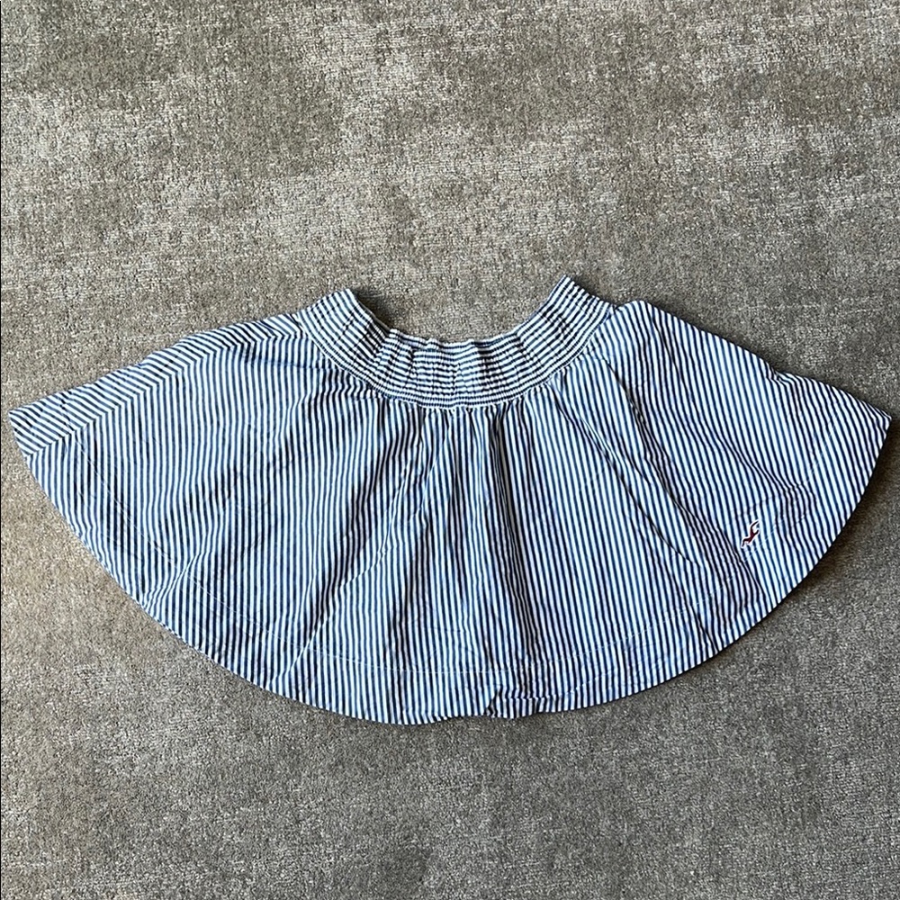 Striped Blue and White Skirt